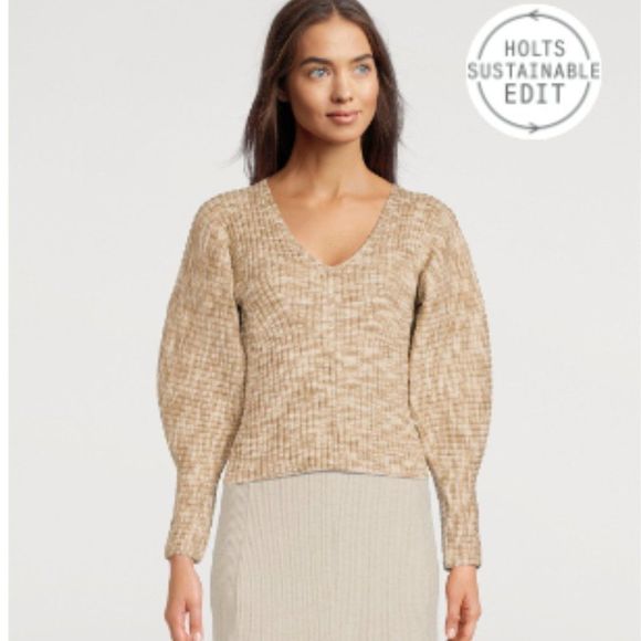 Mara Hoffman Olla Balloon-Sleeve Sweater, size M - Picture 7 of 8